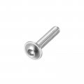 Uxcell Flanged Button Head Socket Cap Screws M3 16mm Hex Drive 304 Stainless Steel Fasteners Bolts Fully Threaded Machine Screw