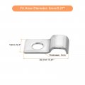 Uxcell 40 Pcs Pipe Strap 304 Stainless Steel Support Fit For 1 2in2mm Tube Tension Clip With 1 Hole 6mm Height Continuouss Emt