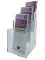 Marketing Holders 3 Tier Tri-fold Brochure Holder Lucite 