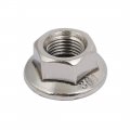 Uxcell 8pcs M10 X 1mm Pitch Metric Fine Thread 304 Stainless Steel Hex Flange Nut