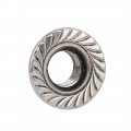 Uxcell 8pcs M10 X 1mm Pitch Metric Fine Thread 304 Stainless Steel Hex Flange Nut