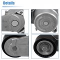 X Autohaux Drive Belt Tensioner Assembly For Mercedes-benz C E G M 2782000570 Metal Black Silver Tone