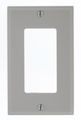 Leviton 80401-ngy 1-gang Decora Gfci Device Wallplate Standard Size Thermoplastic Nylon Mount Gray 