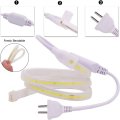 Suyooulin 110v Us Power Plug For Ac110-130v High Density 360 Leds M Cob Light Strip White