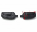 Black Short Angled Adjustable Highway Peg Mounting Kit Airflow Footrest For 1 5 In Front Engine Guard Frame Tube Fits V-star