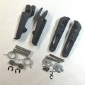 Hongk- Black Front Rear Foot Peg Footrest Kit Compatible With Cbr 1000rr 2004-2012 Cbr 600rr 2003-2006 Cb 1000r 2008-2012