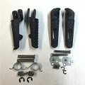 Hongk- Black Front Rear Foot Peg Footrest Kit Compatible With Cbr 1000rr 2004-2012 Cbr 600rr 2003-2006 Cb 1000r 2008-2012