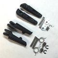 Hongk- Black Front Rear Foot Peg Footrest Kit Compatible With Cbr 1000rr 2004-2012 Cbr 600rr 2003-2006 Cb 1000r 2008-2012