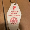 White Red Keychain Motel Inspired Tag Gift For Him Or Her Key Chain Keytag