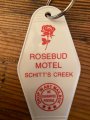 White Red Keychain Motel Inspired Tag Gift For Him Or Her Key Chain Keytag
