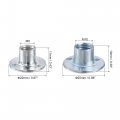 Uxcell 10pcs M8x22x2mm M10x25x1 8mm Brad Hole Tee Nut Carbon Steel T-nuts