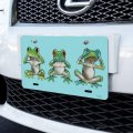 Graphics More See No Evil Hear Speak Tropical Rainforest Frogs Novelty Metal Vanity Tag License Plate