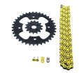 03-04 Polaris 500 Predator 520-94 Yellow Non O Ring Chain Sprocket Black 14 37