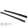 Ikon Motorsports Side Skirts Extention For 2023-2025 Honda Accord 11th Gen Style Pp Polypropylene Unpainted Black Rocker Panel