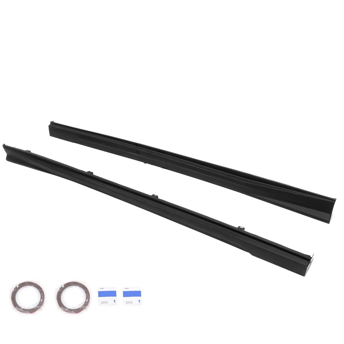 Ikon Motorsports Side Skirts Extention For 2023-2025 Honda Accord 11th Gen Style Pp Polypropylene Unpainted Black Rocker Panel