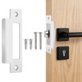 Door Strike Plate 4 7 8 X 2 Security Latch Deadbolt Plates Backplate With Screws For Interior Doors Exterior Silver 