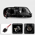 Acanii For Smoked 1997-2003 Ford F150 Expedition Led Strip Drl Headlights Led Corner Lights Driver Passenger Side