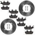 Caltric Front Right Left Disc Rotor With Bolt And Pads Compatible Yamaha Viking Vi Hunter 2015-2016 Yxc70vdh