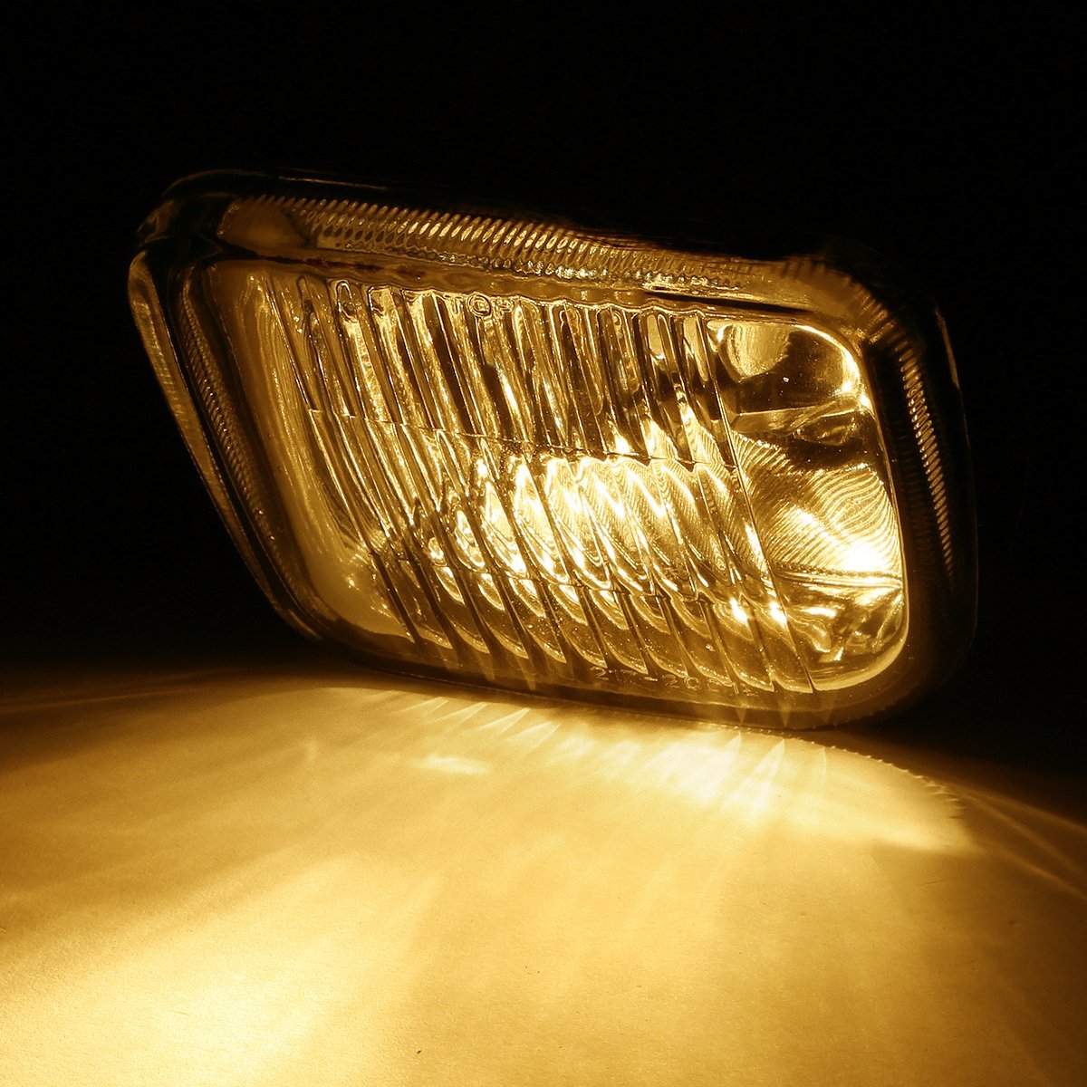 Auto Dynasty For Honda Civic Headlight Black Bumper Fog Light Amber Lens 6th Generation Ej Em Ek D16