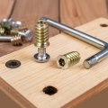 Uxcell M10x25mm Threaded Inserts For Wood Hex Socket Drive Furniture Screw-in Nut 24pcs