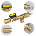 Hvac Schrader Valve Core Removal Tool With 1 4 And 5 16 In Sae Ports For R410a R32 R22 Ac Refrigeration Mini Split Systems 