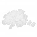 Furniture Fitting Plastic Angle Brackets Support Holder Clear White 50 Pcs 