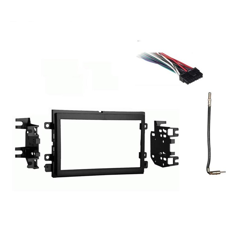 Ford Mustang 2007 2008 Double Din Stereo Harness Radio Install Dash Kit Package