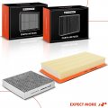 A-premium 2-pc Engine Cabin Air Filter With Activated Carbon Compatible Land Rover Range 2014-2022 Sport Discovery 2017-2020