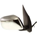 Passenger Side Door Mirror For Nissan Frontier 2005 2010 Extended Cab Le Model Power Glass Manual Folding Chrome Cap With Black 
