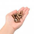 Uxcell 1 4-20 X 25mm Threaded Inserts Nuts 100pcs For Wood Furniture Interface Hex Socket Drive Insert With Wrench