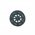 Zeckos Set Of 12 Light Blue Cast Iron Nautical Compass Rose Drawer Pulls Functional And Stylish Hardware Coastal Knobs For 