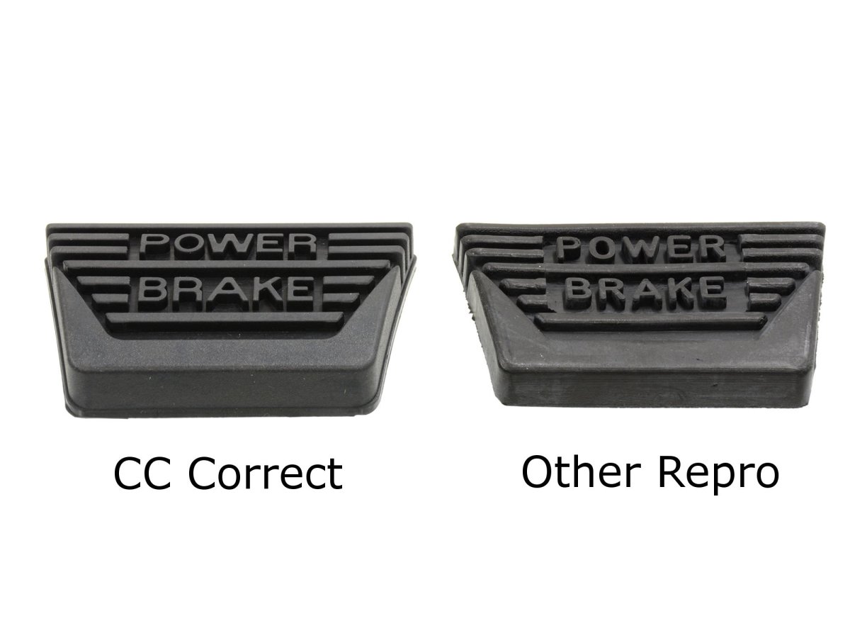 1963 1967 Corvette Brake Pedal Pad For Manual With Power Model 382011