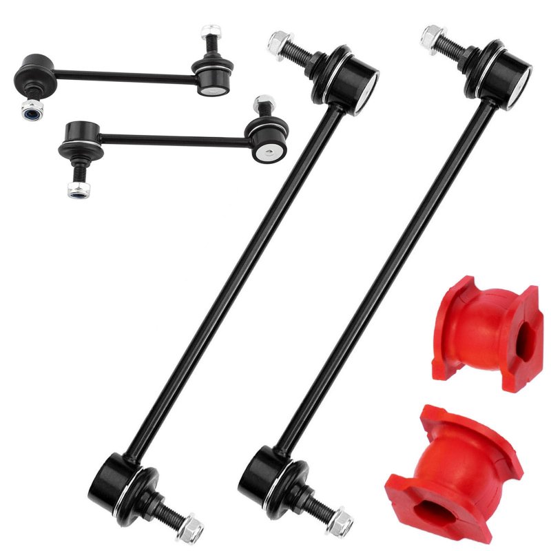 6pc Front And Rear Sway Bar Links Bushings Fits 2009-2015 Honda Pilot 2007-2013 Acura Mdx 2010-2013 Zdx