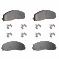 Front Semi Metal Brake Padsor Ford F 250 Super Duty 2013 2021 And F 350 4 Piece Set Position 