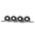Eowpower 4pcs 8mm Bore Diameter Ball Mounted Pillow Block Insert Bearing 