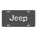 Jeep On Front Mesh Grill Graphic Special Aluminum Metal License Plate