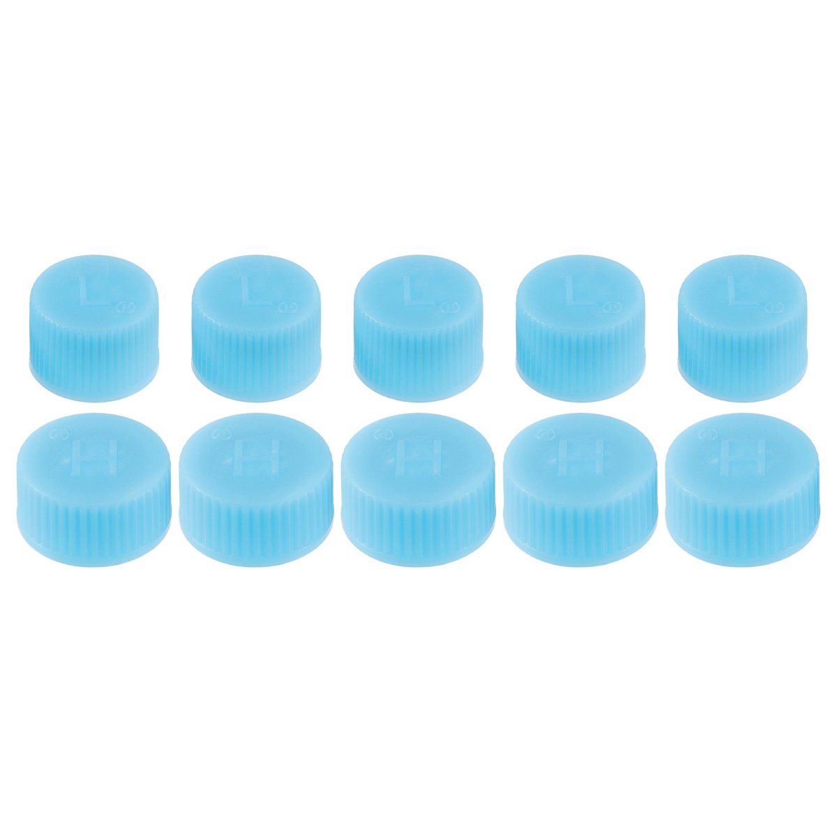 5 Pair Id 0 61 Air Conditioner Valve Caps Cap Dust Seal Cover Kit For Car Ac System Conditioning Reparing Abs Plastic Blue
