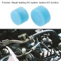 5 Pair Id 0 61 Air Conditioner Valve Caps Cap Dust Seal Cover Kit For Car Ac System Conditioning Reparing Abs Plastic Blue