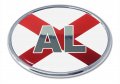 Alabama Oval Chrome Auto Emblem 
