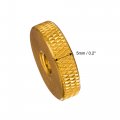 Uxcell Flat Knurled Nut M6 X 20mm 5mm Thumb Nuts Lock Adjusting Aluminum Alloy Golden 5pcs