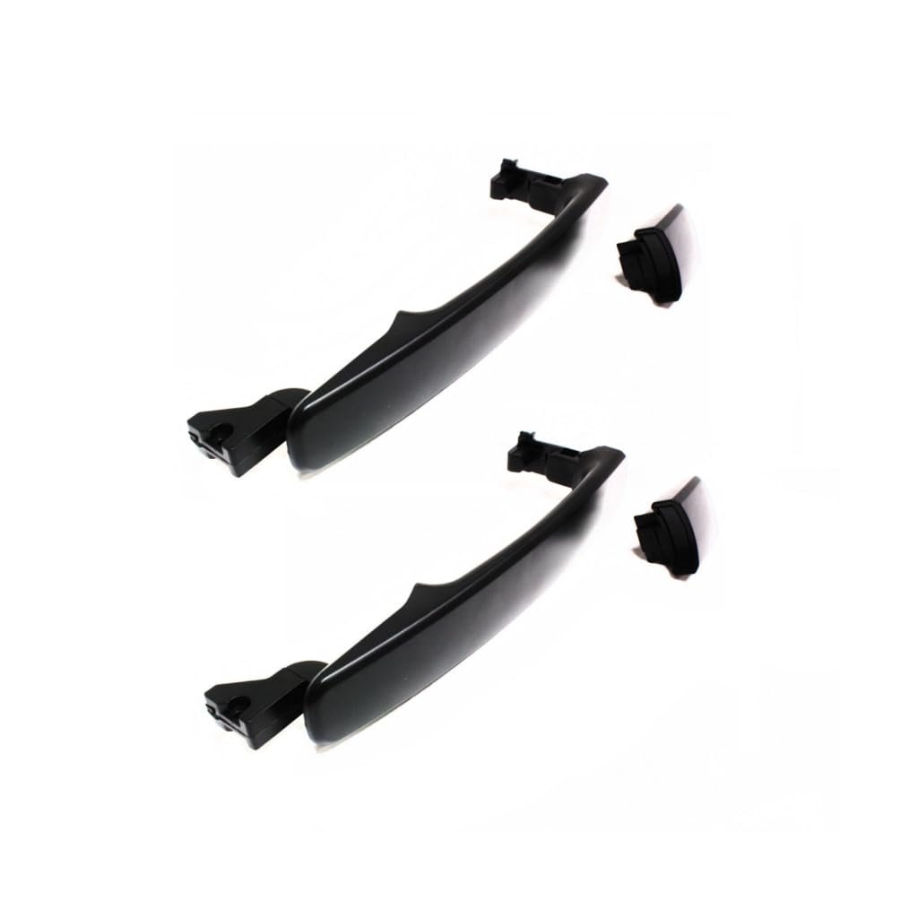 Front Exterior Door Handle Pair For Nissan Rogue 2008 2009 Driver And Passenger Side Primed Without Key Hole Replacement