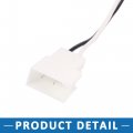 A Absopro Car Speaker Wire Adapter 72-8104 Connector Harness For Toyota Corolla 1993-2015 Plastic White Set Of 4