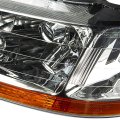 Auto Dynasty Ho2502111 Oe Style Driver Left Side Chrome Housing Headlight Lamp Compatible With Honda Accord 98-02