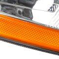 Auto Dynasty Ho2502111 Oe Style Driver Left Side Chrome Housing Headlight Lamp Compatible With Honda Accord 98-02