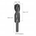 Uxcell Reduced Shank Drill Bit 27mm High Speed Steel Hss 9341 Black Oxide With 1 2 Inch Straight