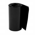 Uxcell 85mm Flat Width 5m Length Pvc Heat Shrink Tube Black For 18650 Batteries 