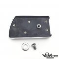 Httmt Mt216-066- Motorcycle Chrome Lightning Large Brake Pedal Pad Compatible With H-d 2012-later Dyna Fld 1986-later Fl
