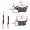 Caltric Rear Brake Pads For Can-am Traxter Hd5 2018 Hd7 2022-2023 Hd8 2016-2021