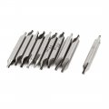 40mm Long 2mm Tip Diameter Electrical Hss Center Drill Bits 10 Pcs 