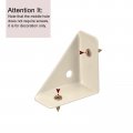 Uxcell 20pcs Angle Corner Brackets 38mm X Cold Rolled Steel Braces Joining Support With Screws For Desk Bed Edge Beige